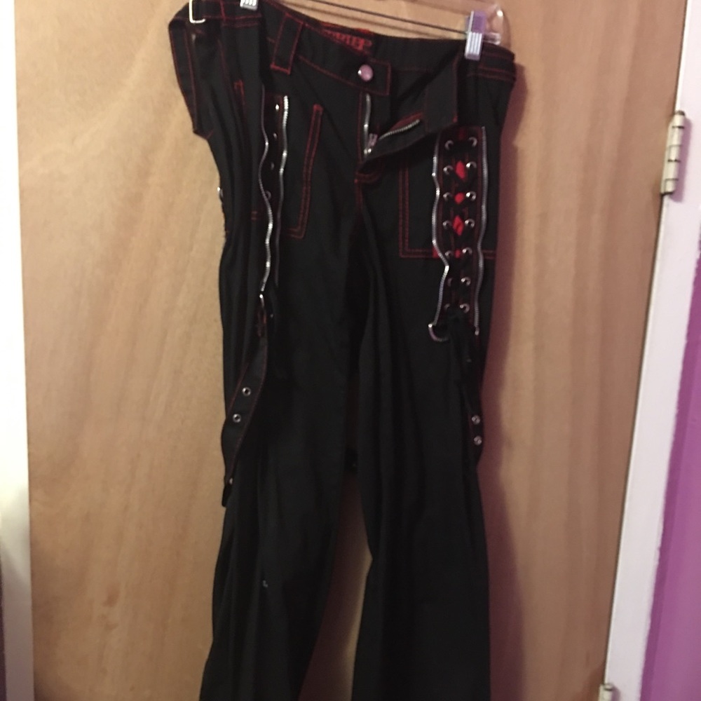 Red and black Tripp pants!